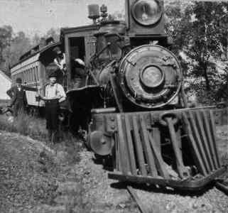 Another locomotive similar to those used on the Transcontinental railroad.